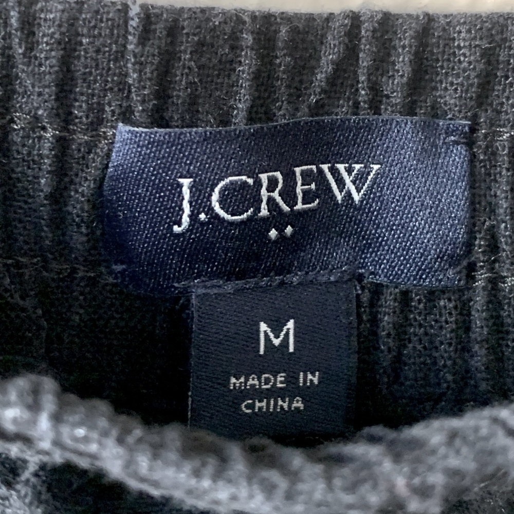 J. Crew Factory Linen Blend Black Coastal Beachy Drawstring Waist Shorts Size M - Picture 4 of 5